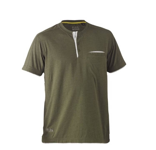 Picture of Bisley, Flx & Move™ Cotton Henley Tee